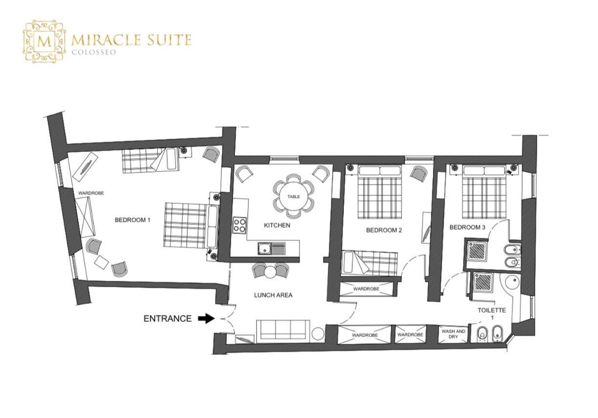 Colosseo Miracle Suite Рим Екстер'єр фото